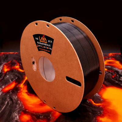 LAVA© Filament PLA Black Metallic 1,75mm 1KG
